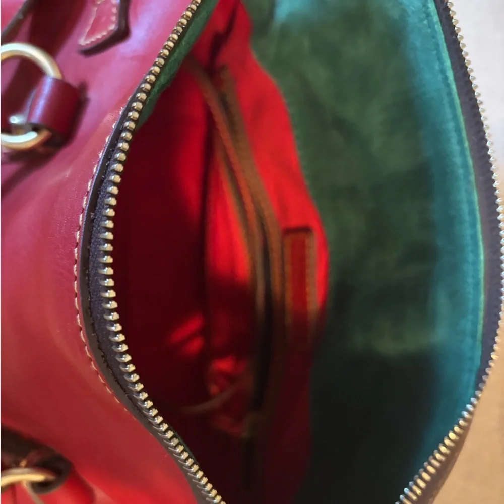 Dooney & Bourke Cherry Red Satchel - Picture 7 of 9